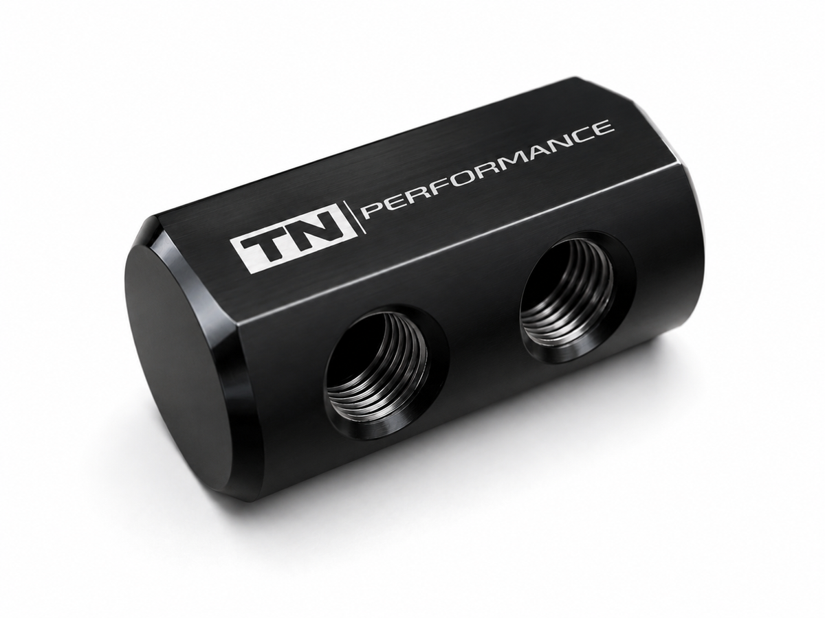 Four Port Split Distribution Block 1/8 NPT