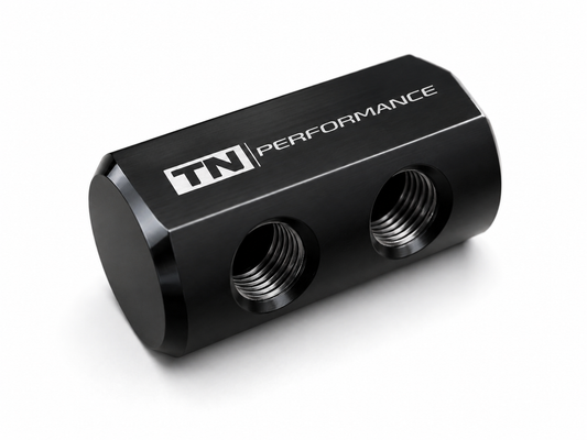 Four Port Split Distribution Block 1/8 NPT